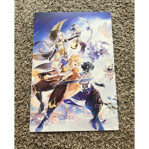 COPY - Genshin Impact Anime 8 Piece Poster Set - Picture 3 of 8